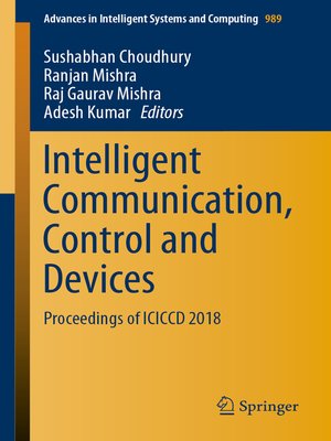 cover image of Intelligent Communication, Control and Devices